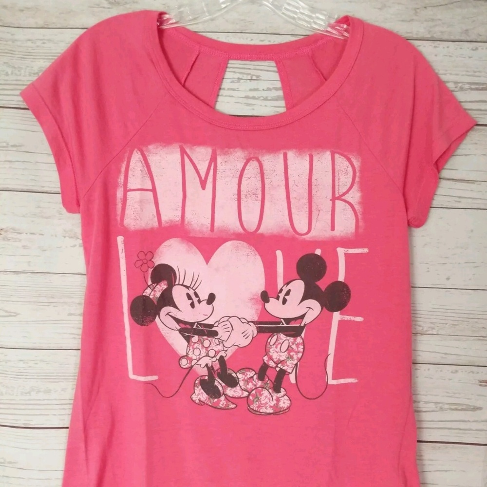 Disney Red Tee Mickey and Minnie Size  Sm